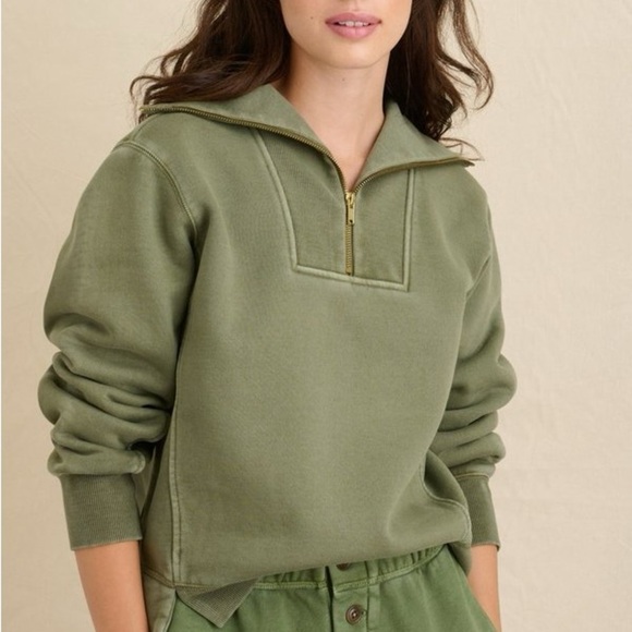 ALEX MILL Crosby cotton-fleece half-zip pullover sweatshirt - Picture 4 of 10